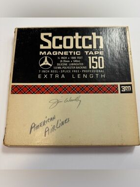 Scotch Magnetic Tape 150 - Black & Cream Packaging used